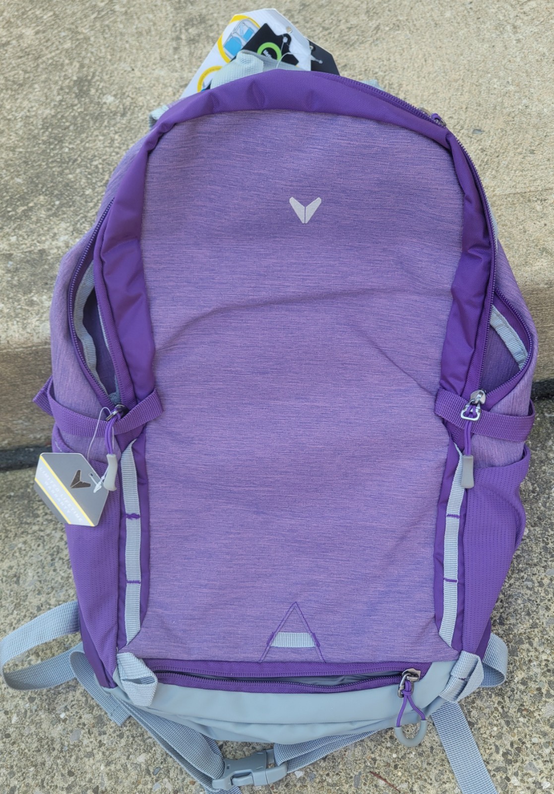 Backpack 19″ Padded Large Sports Outdoor School Bondka Bookbag Purple Chill NEW