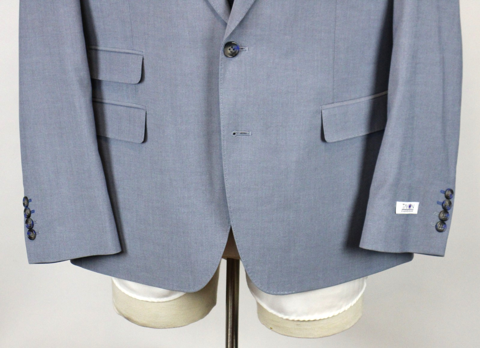 Tayion Suit Jacket 42 S Mens Classic Fit Light Blue Peak Blazer Sport Coat $360