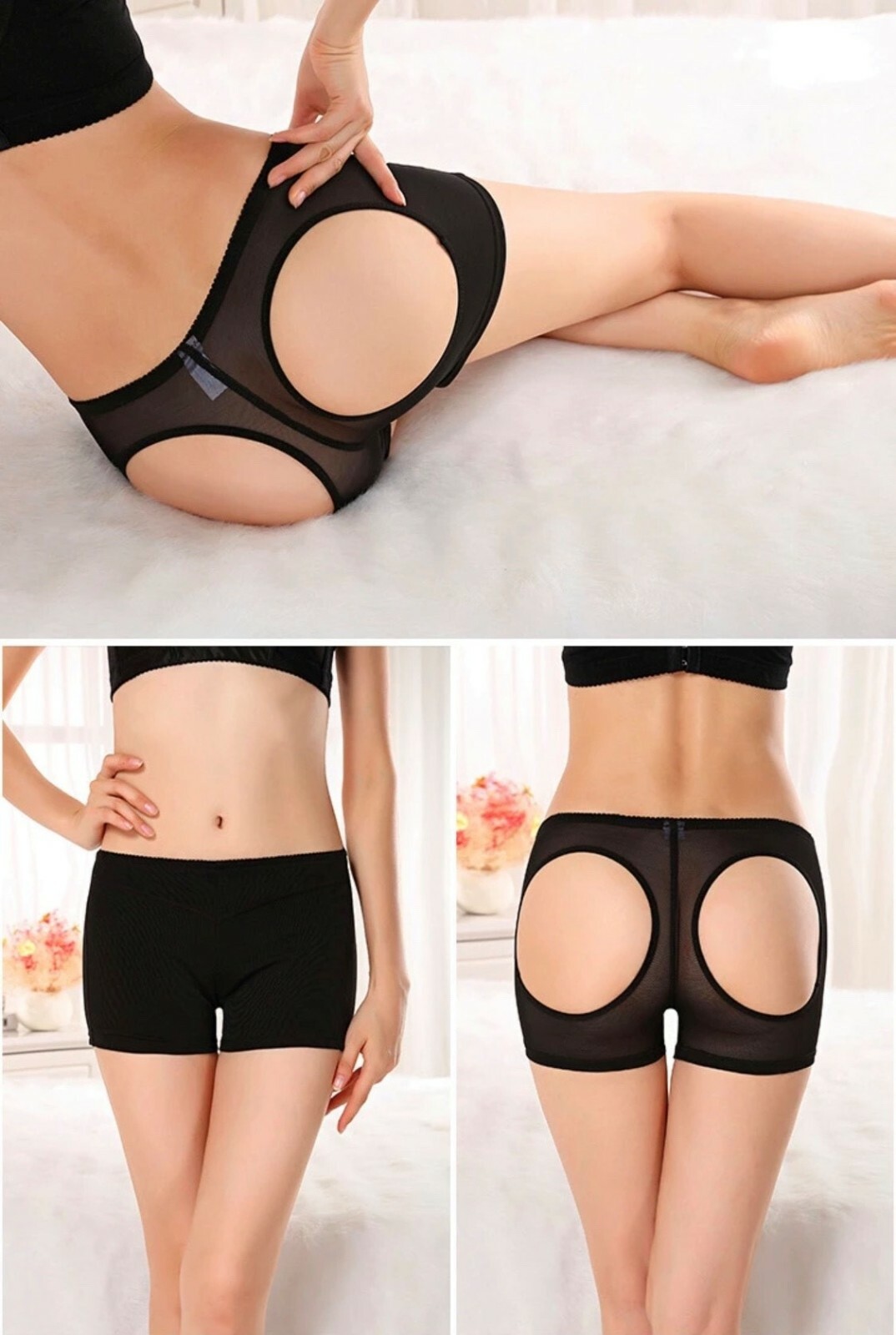Bum Lifter Butt Enhancer Underwear Pants Shorts Shaper Bum Lifting Underpants UK