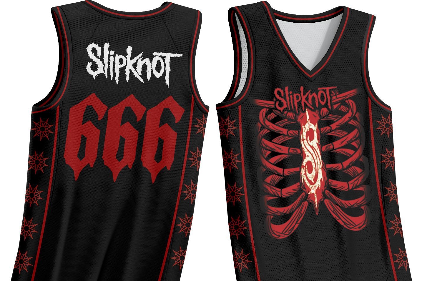 Slipknot Band Slipknot 666 Basketball Jersey 3D AOP Unisex S-6XL IM1458