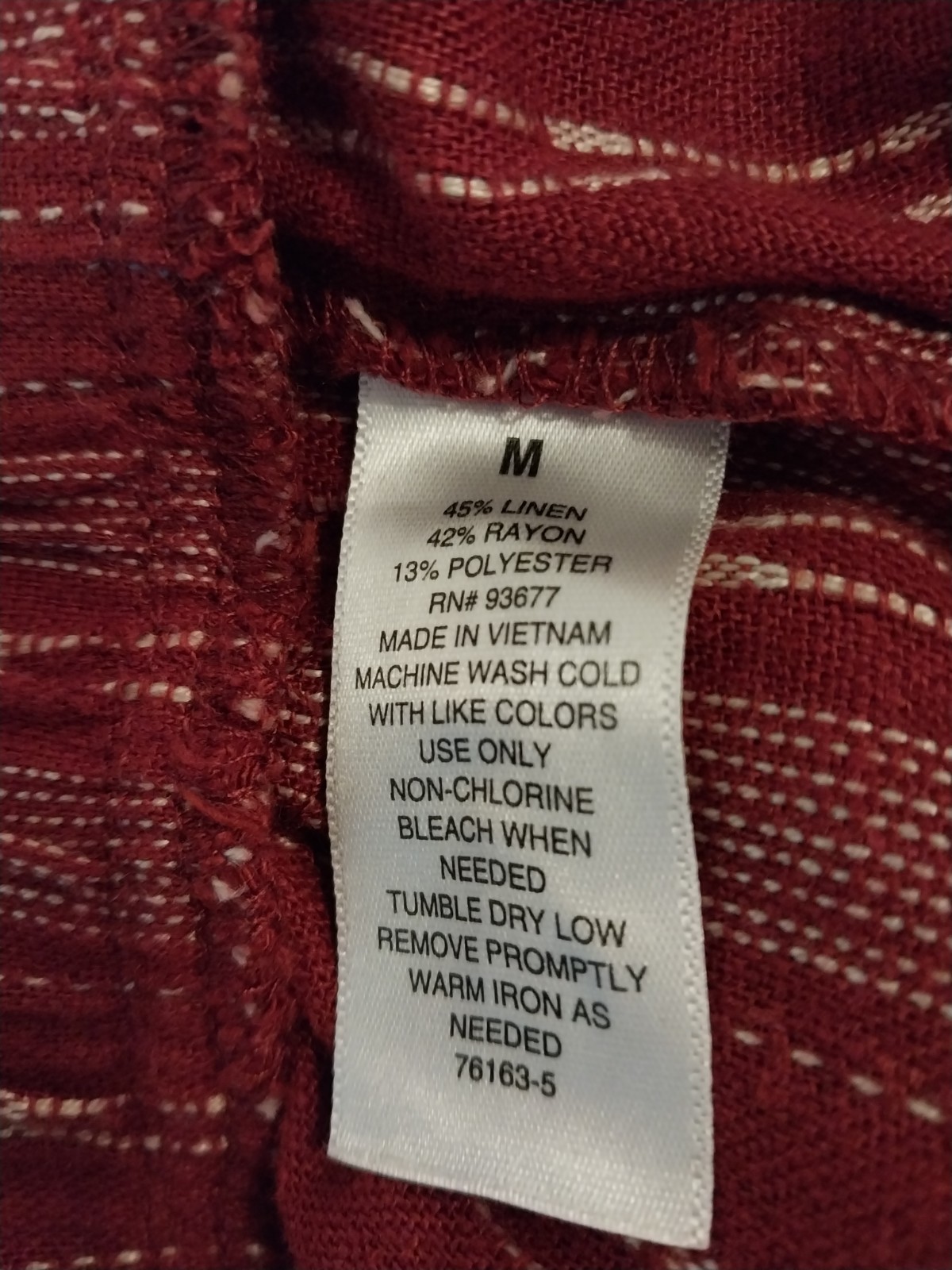 A.N.A Shorts Red Stripe Linen Blend Loose Fit Womens Size M Resort Beach Boho