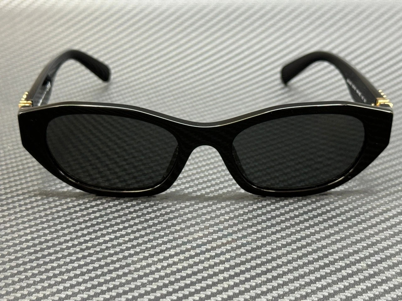 MIU MIU MU A03S 16K08Z Black Grey Women’s 53 mm Sunglasses