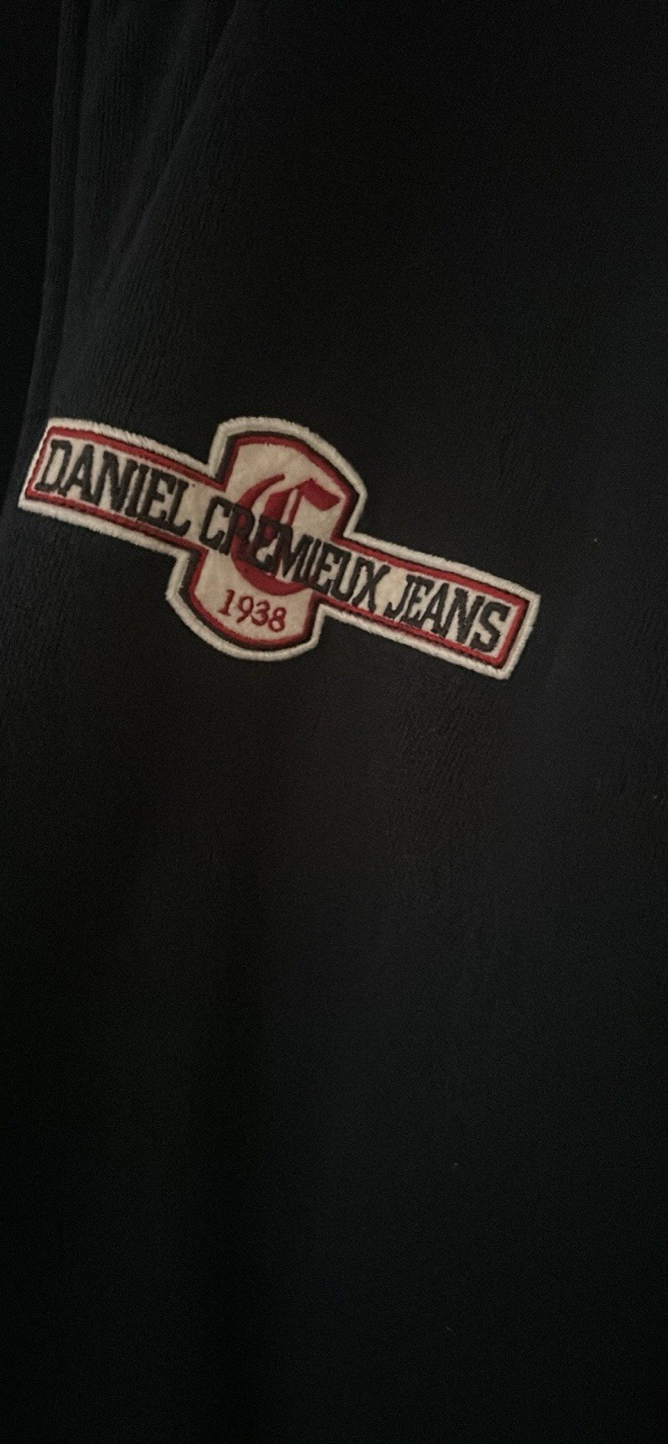 Daniel Cremieux Jeans Men’s M Full Zip Fleece Sweatshirt Navy Pockets Logo