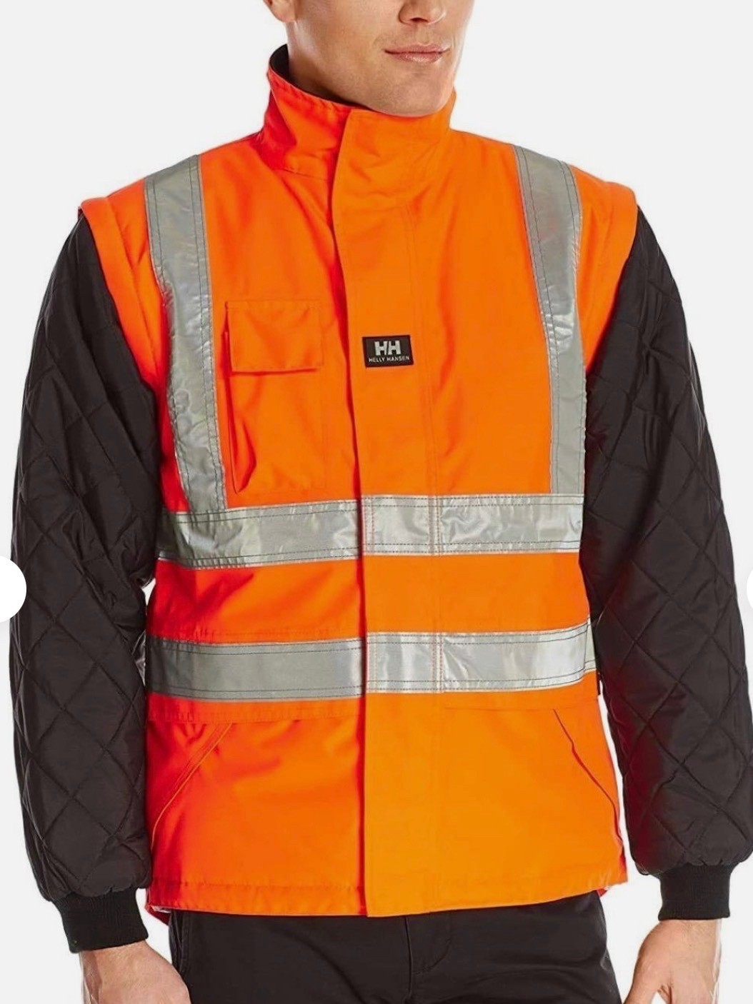 Helly Hansen Men’s Potsdam Lining Orange Hi-Vis Jacket – 3XL, 73374-269