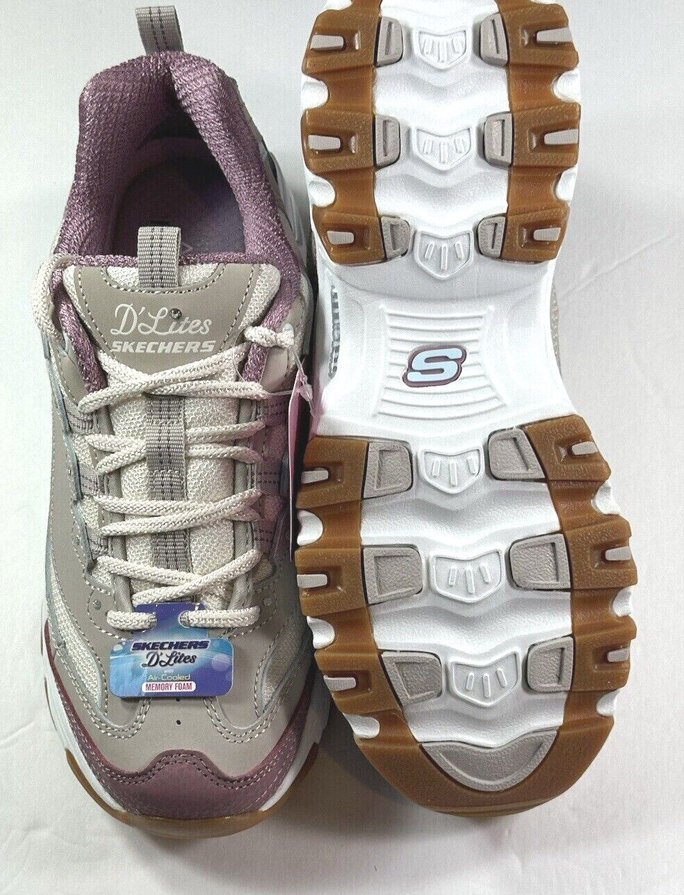 Skechers / D’Lites / POPULAR VOTE / Taupe Multi / Memory Foam / Reg $80