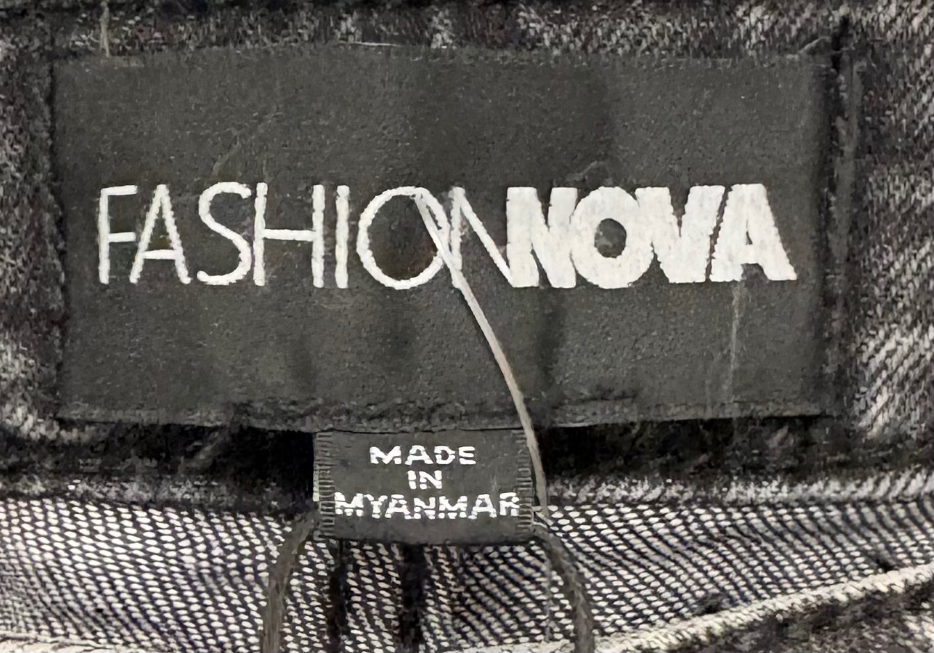 NWT Fashion Nova All The While Cuffed Wide Leg Black Jeans Sz:13