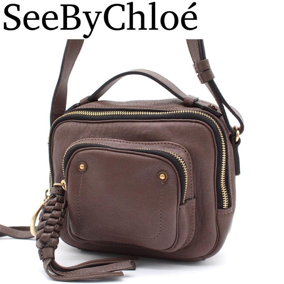 See By Chloe Patti Shoulder Bag Crossbody Leather Brown Japan 0610782