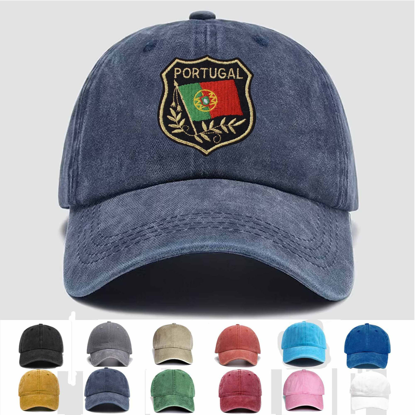 Custom Embroidered Hat Portugal – Iberian Peninsula, Azores, Madeira, Lisbon