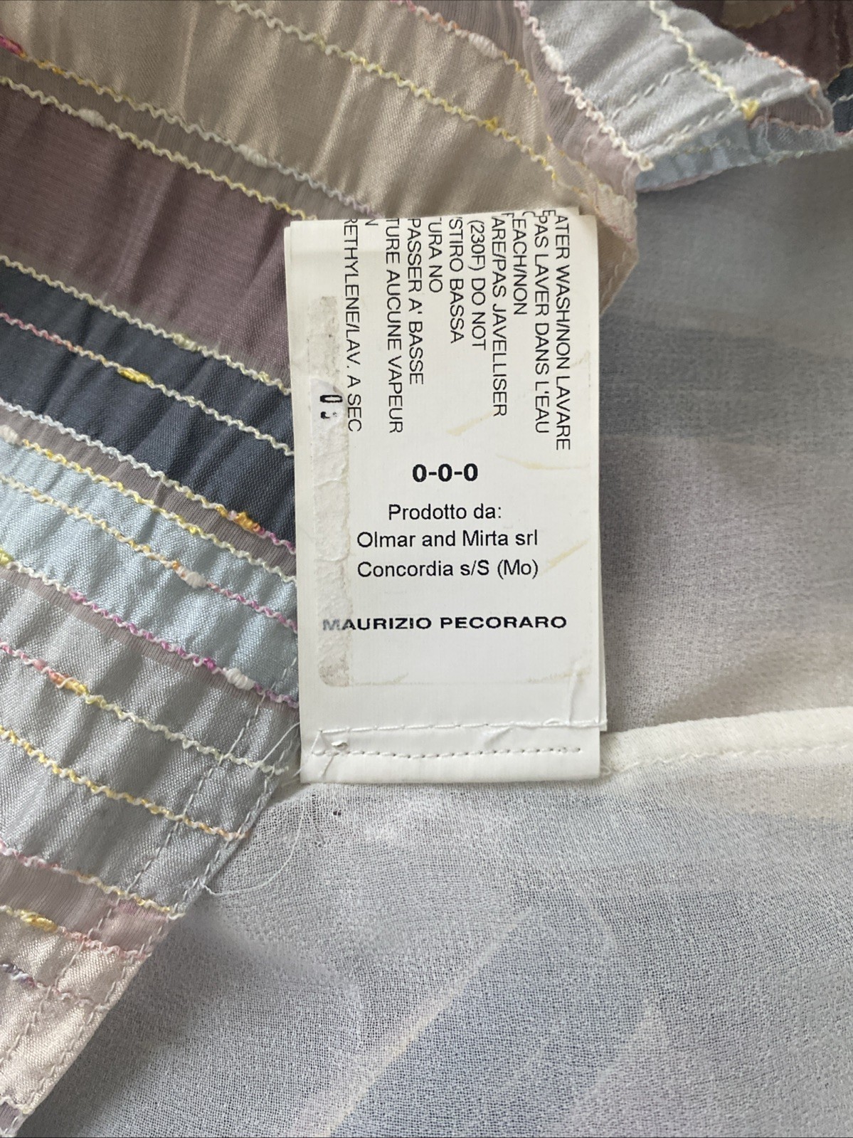 MAURIZIO PECORARO Silk Dress IT 40 US 6 Made Italy