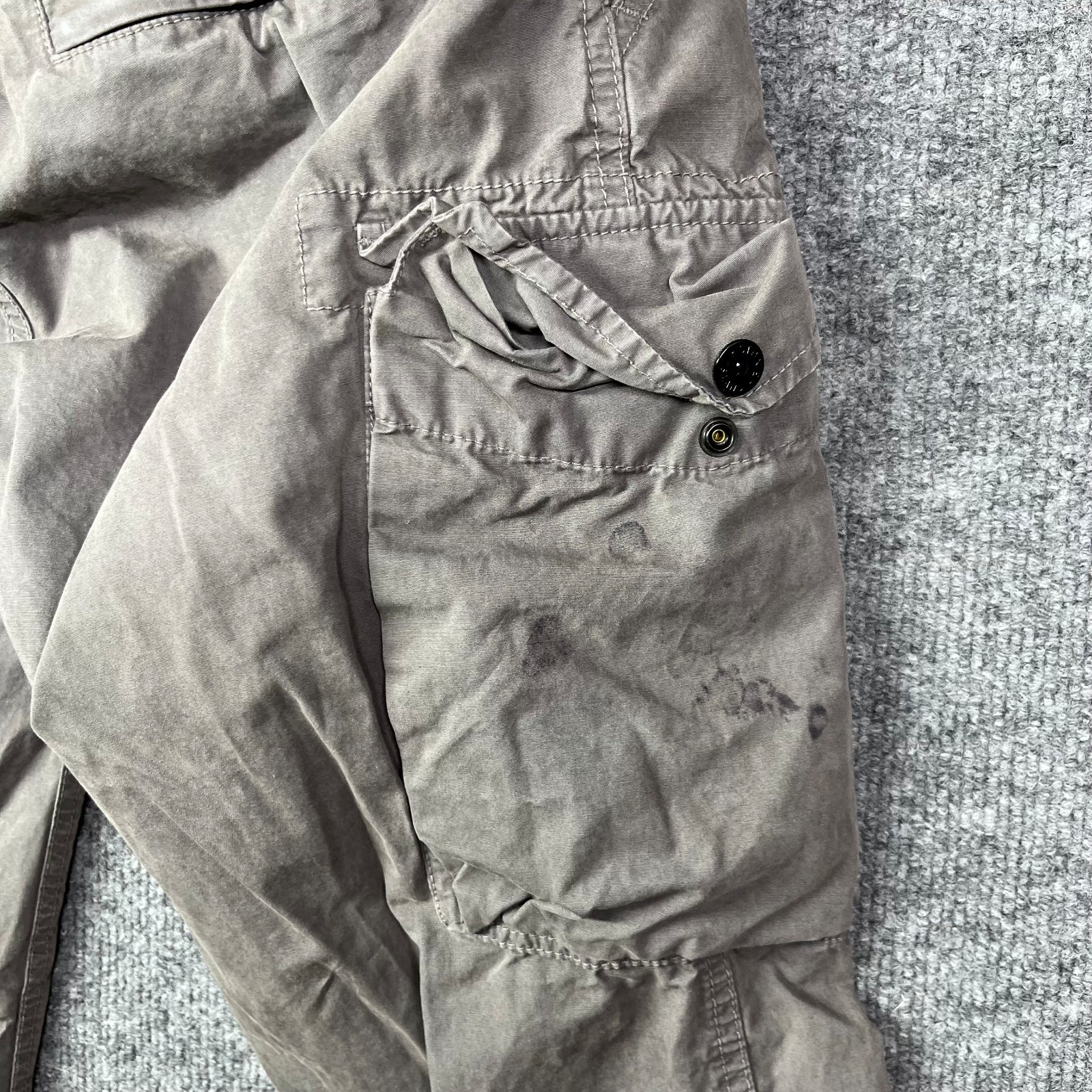 Stone Island Type SL Cargo Pants Men’s Gray Pockets Slim Fit Utility – 33X31