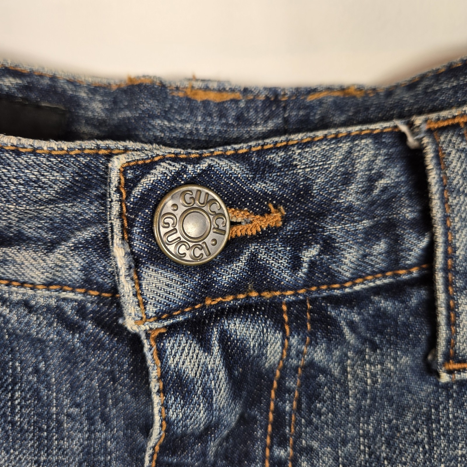 Gucci Skinny Jeans 48 32×26 Cropped Made in Italy Blue Denim Mens Luxury