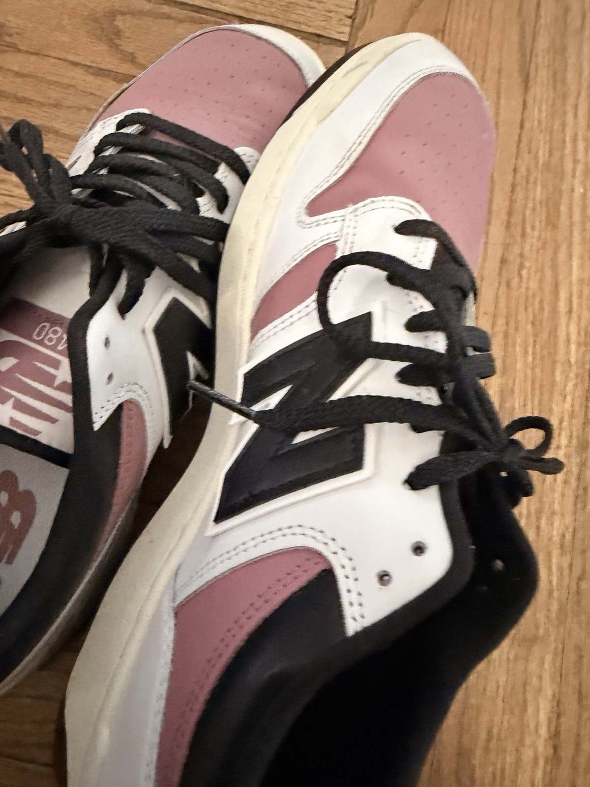 New Balance 480 Unisex Shoes White/Rosewood Black Men’s Size 12