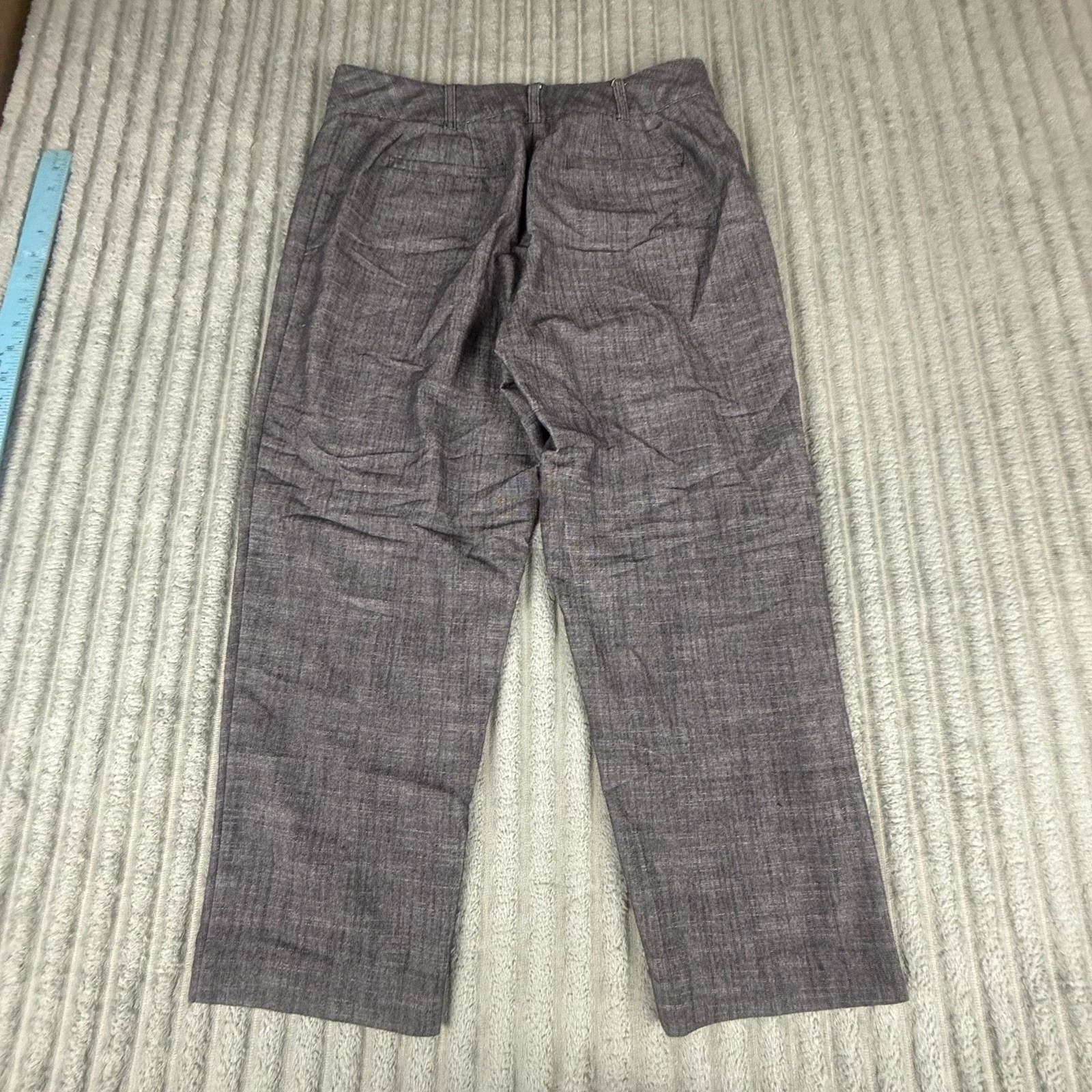 Counterparts Womens Cropped Pants Size 10 (31×23) Gray Capri Stretch Trouser