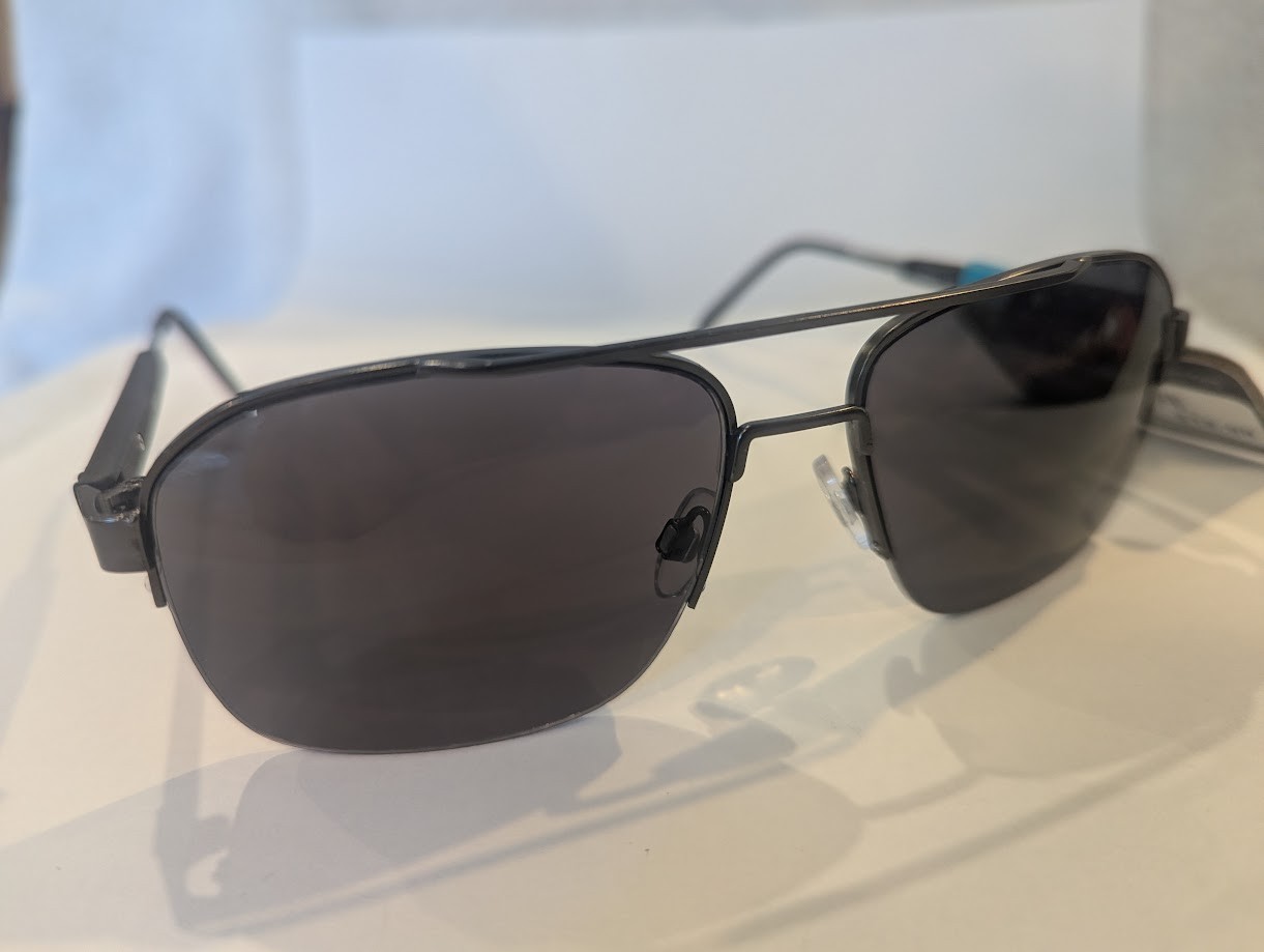 Foster Grant Gunmetal Gray & Black Sunglasses for Driving 100% UVA/UVB