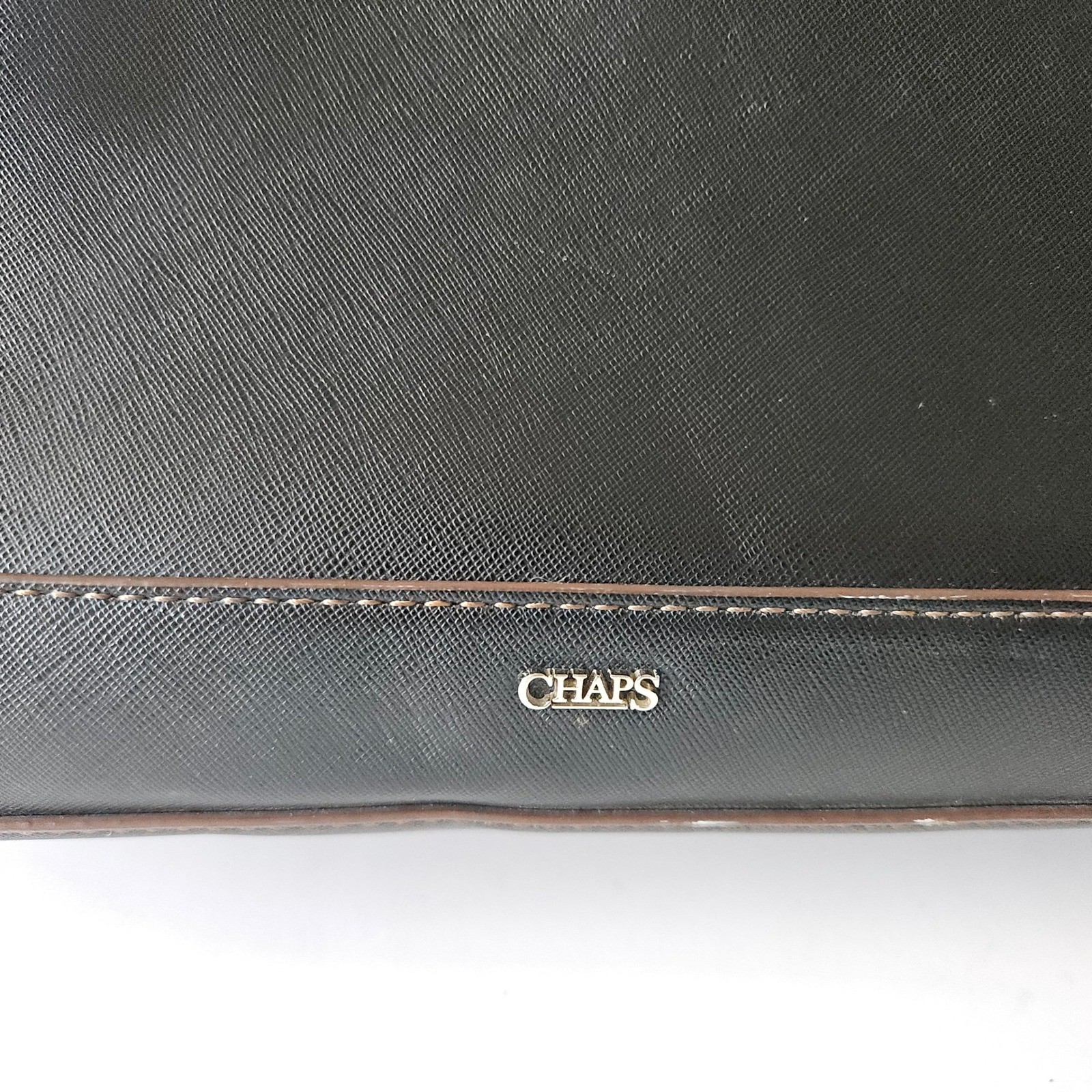 Chaps Shoulder Bag Purse – Black 13in – RN #41381 – Faux Leather – EXCELLENT