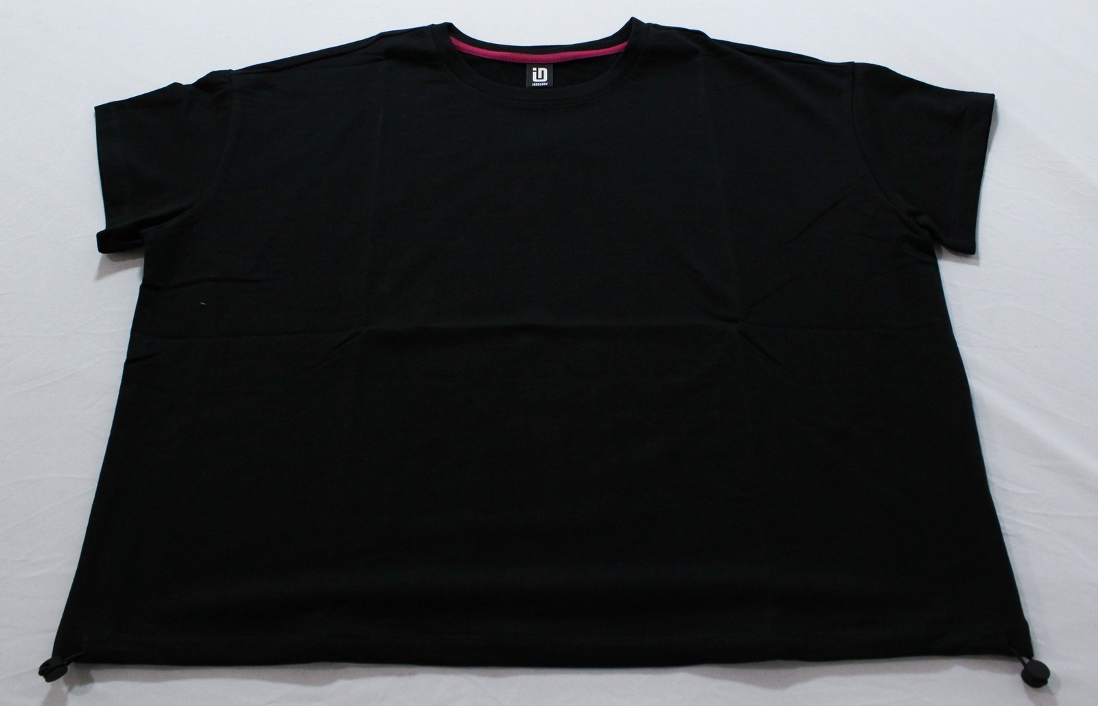 ID Ideology Women’s Plus Comfort Flow Drawcord T-Shirt AP2 Deep Black Size: 1X