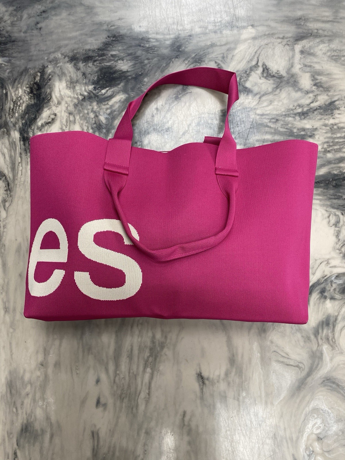 Curves by Sean Brown tote bag Raspberry Pink color Brand new Authentic