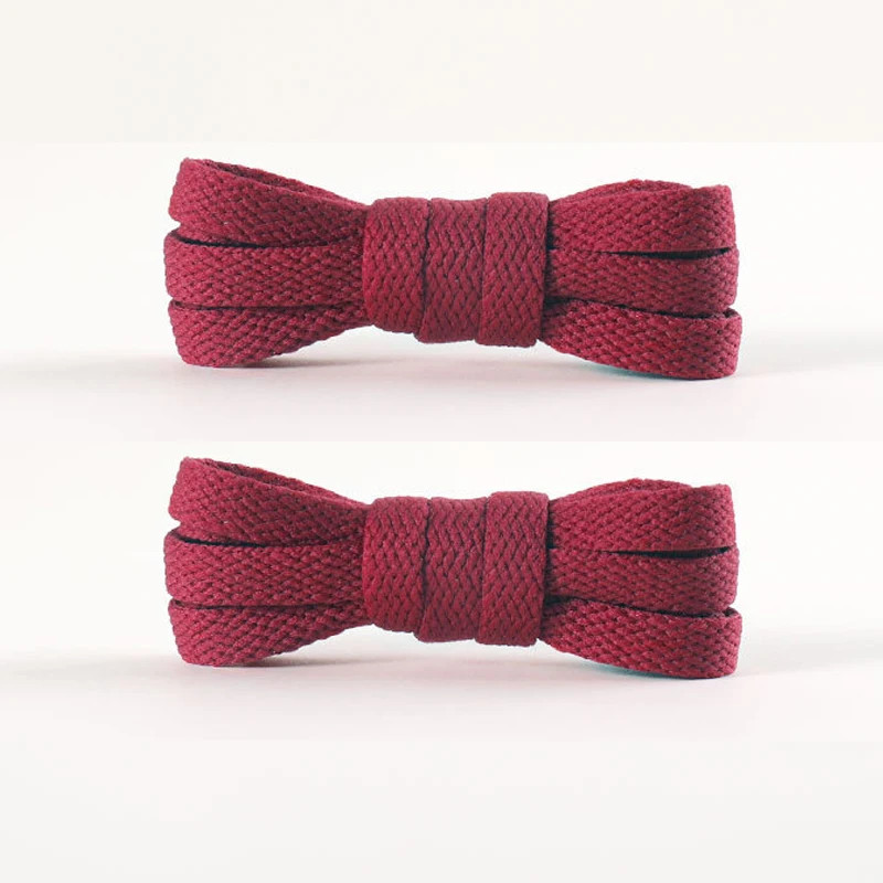 1Pair/3Pair 0.8cm Wide Flat Solid-Color Shoelaces High-Quality Shoelaces for Sne