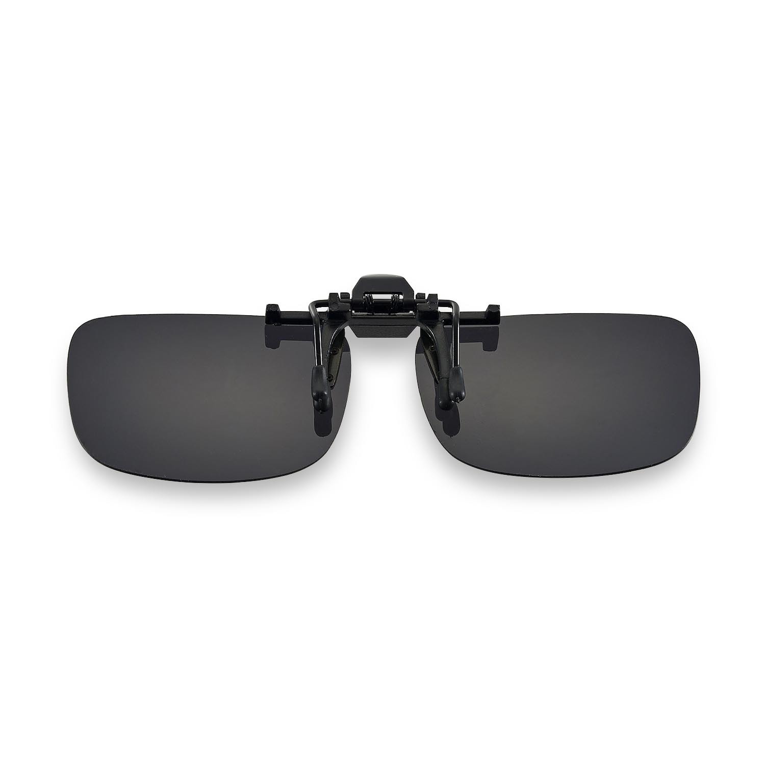 New Walleva Polarized Black Clip-on Flip-up Sunglasses Lenses