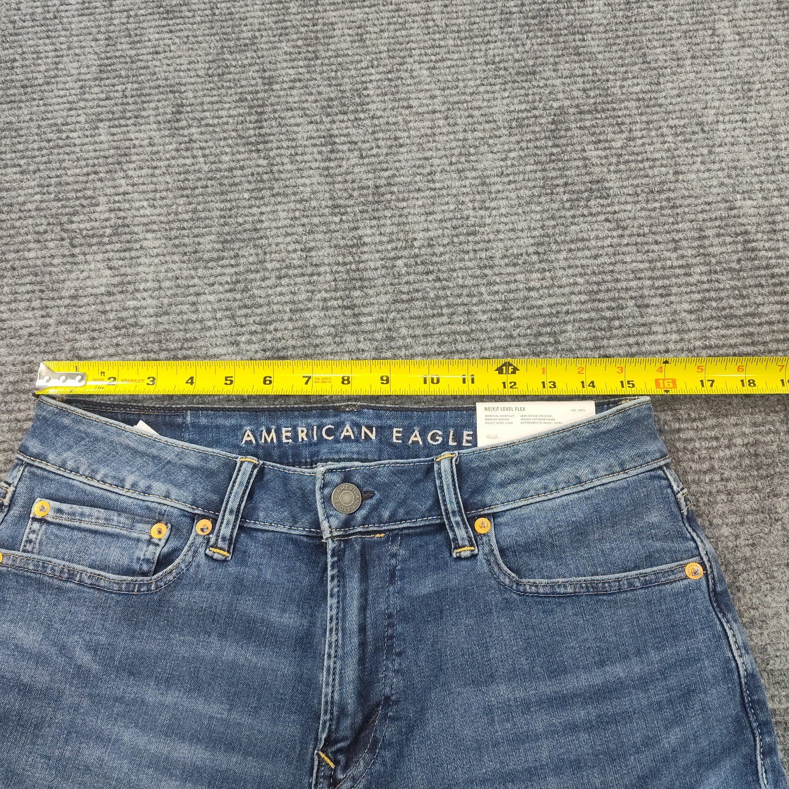 American Eagle Jeans Mens 32×34 Medium Wash Original Boot Next Level Flex