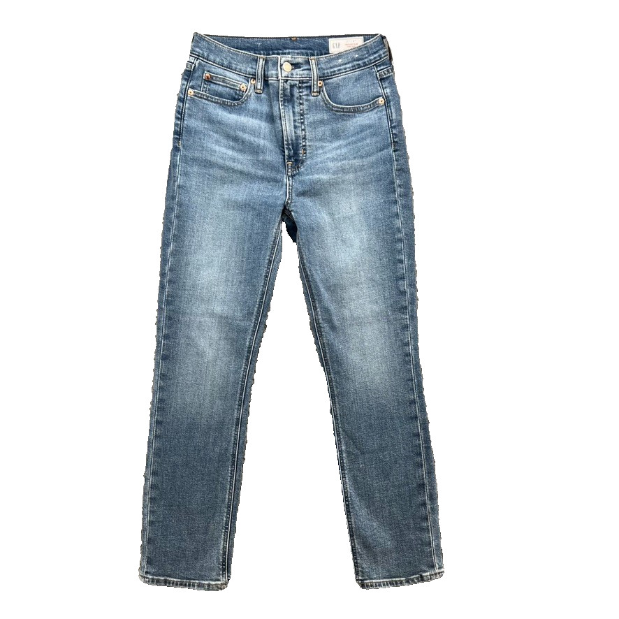 Gap Vintage Slim High Rise Jeans Womens 4 Regular Blue Denim Classic Timeless