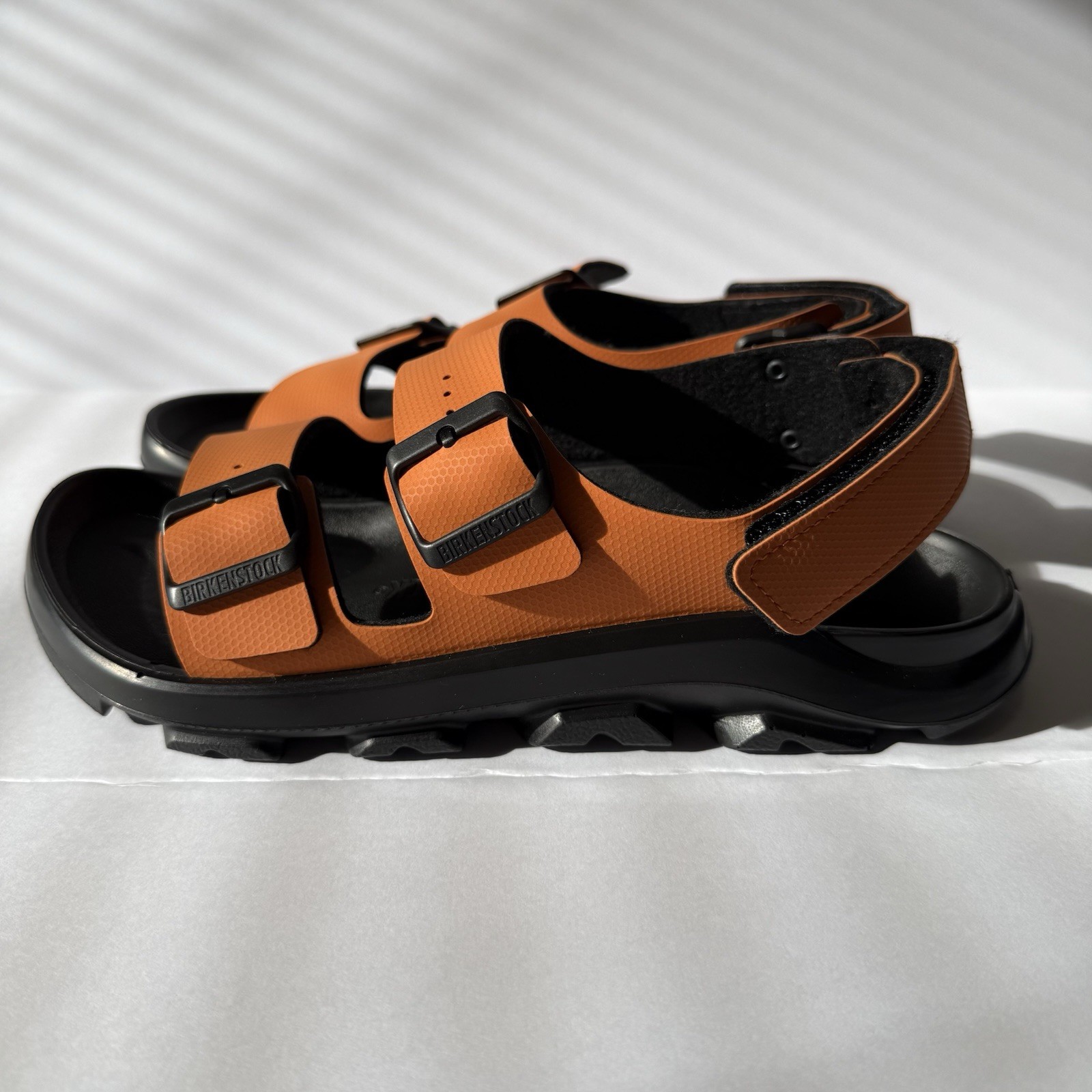 Birkenstock Mogami Terra Sandals Burnt Orange New EU Size 44 Men 11