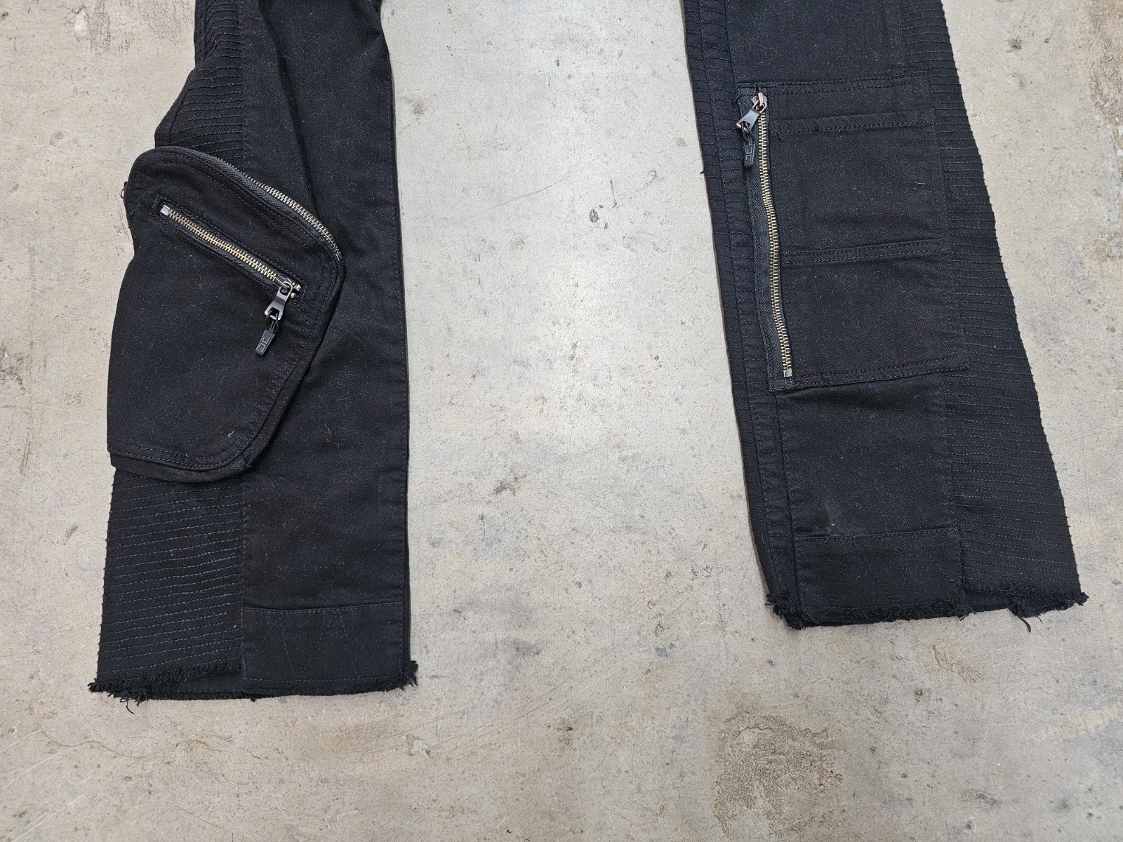 Jordan Craig Martin Stacked Aviation Cargo Pants Mens 34×37 Black Multi Pockets