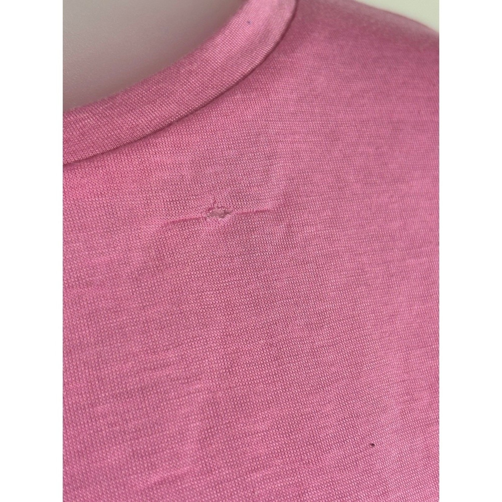Edikted | Pink Crop Top Short Sleeve Crew Neck Boxy Tee Womens | Size XL