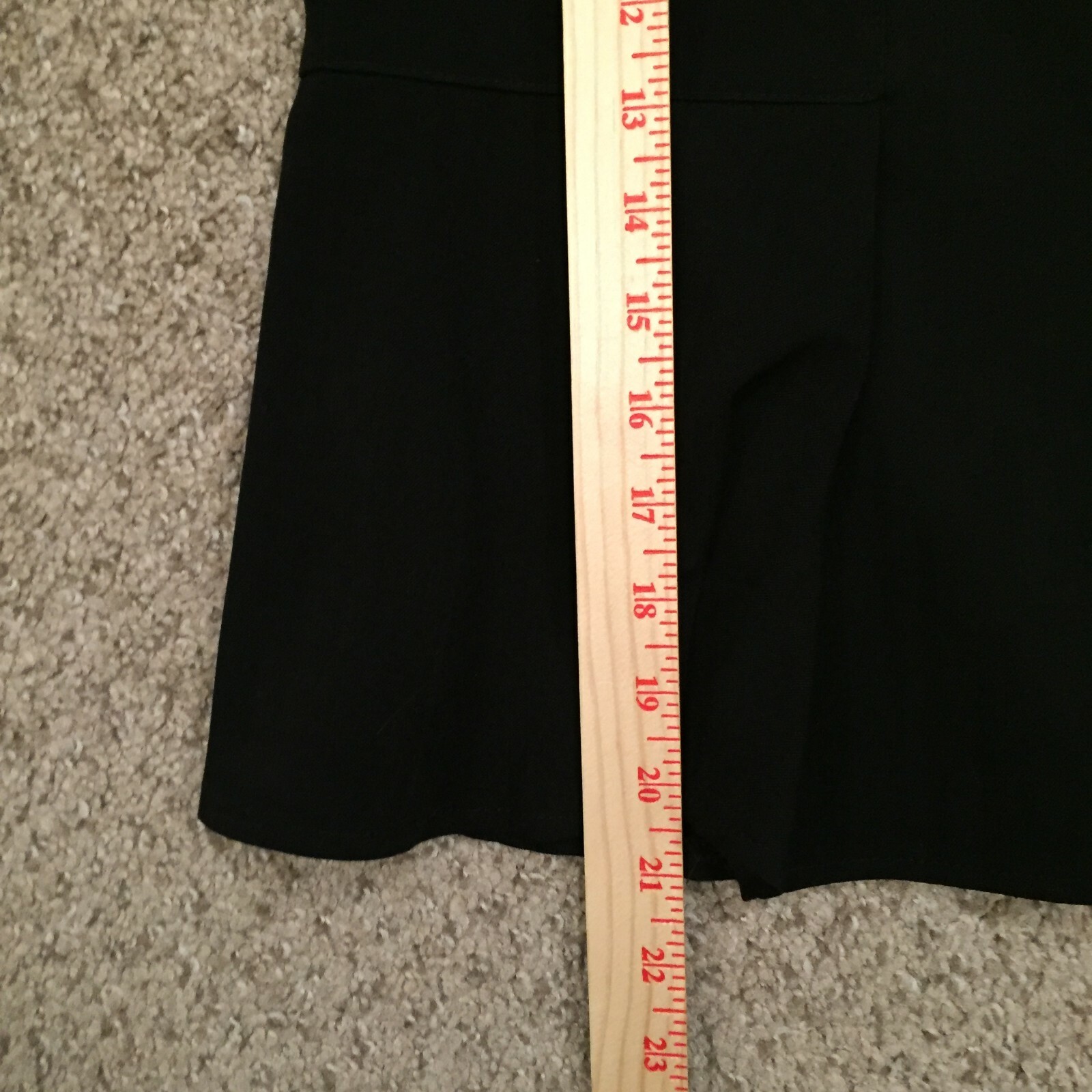 Wrapper Skirt Size 7 Black Knee Length Unlined Made In USA