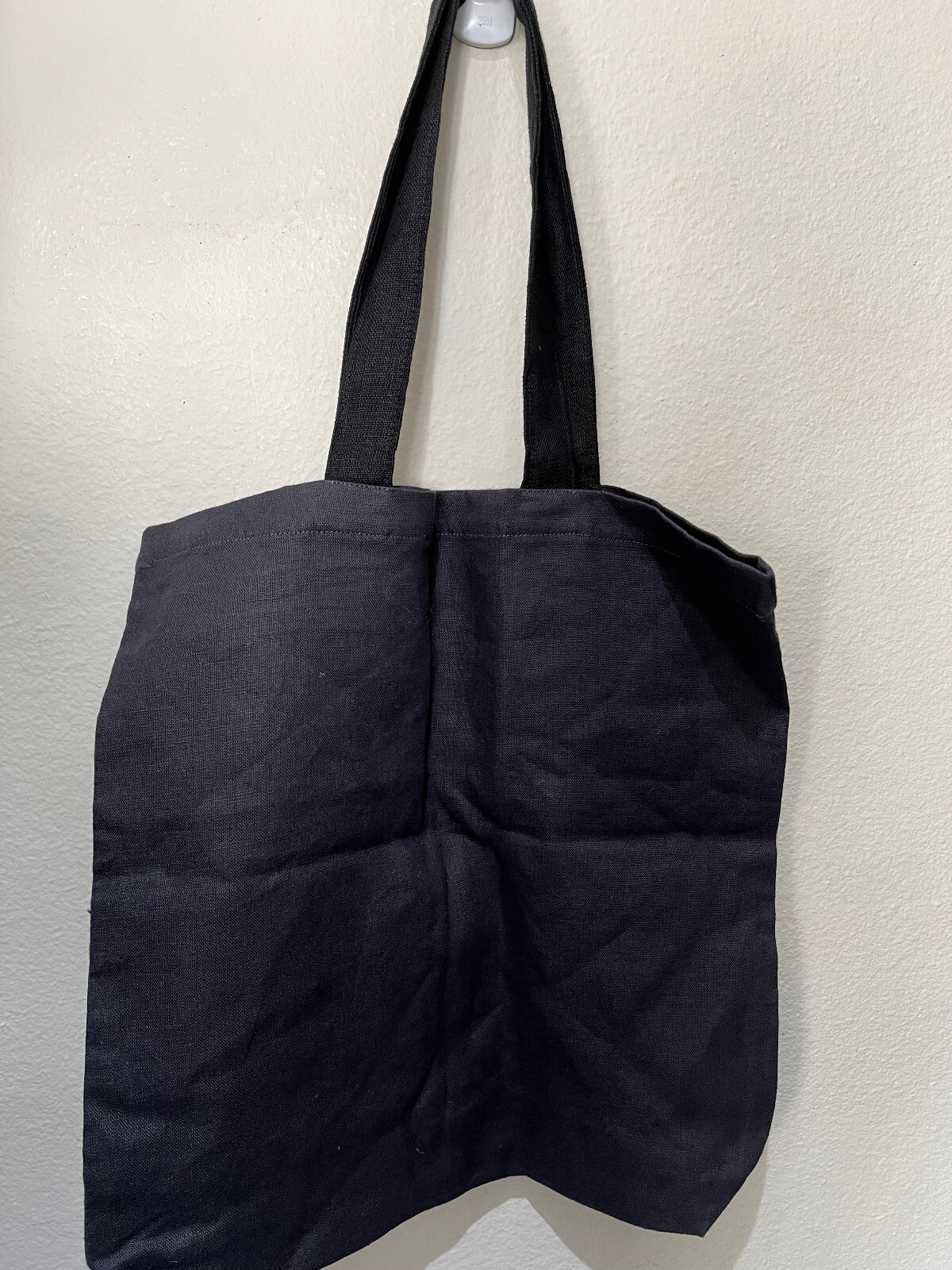 Petite-Mains Black LINEN Tote Shopper Bag – NANY Eco & Moi – 15″ x 16″