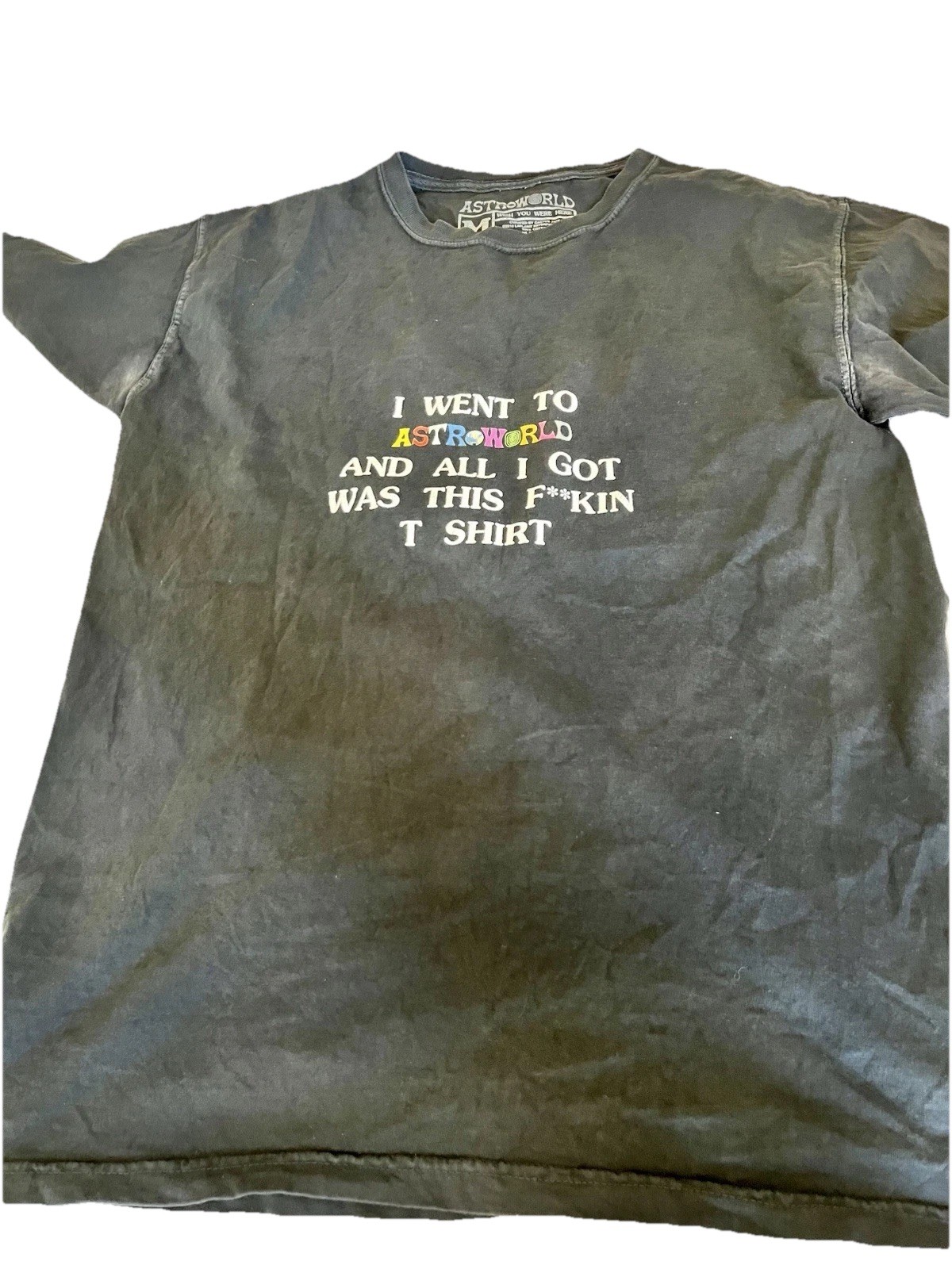 Travis Scott AstroWorld Wish You We’re Here Tour Shirt Men’s Size M Black