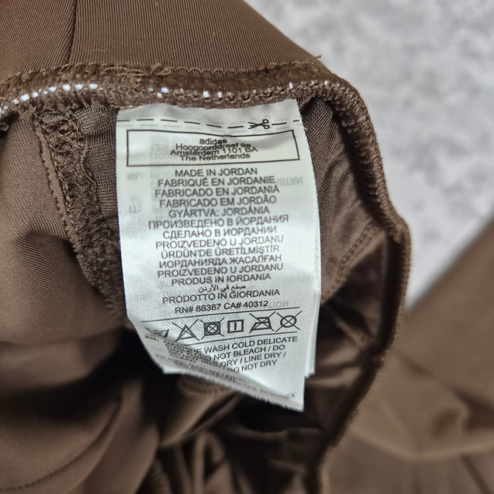 Adidas Spacer Earth Strata Brown Pants Womens Small Gorpcore Wide Leg Athleisure