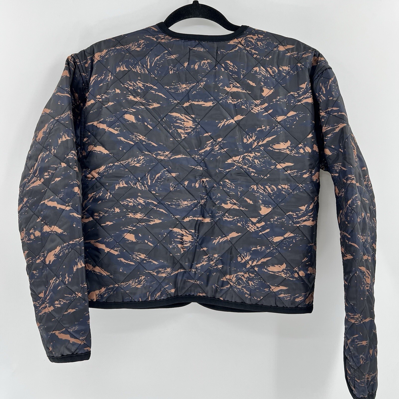 Hudson Reversible Quilted Jacket XS Cropped Camo Print NWT $295