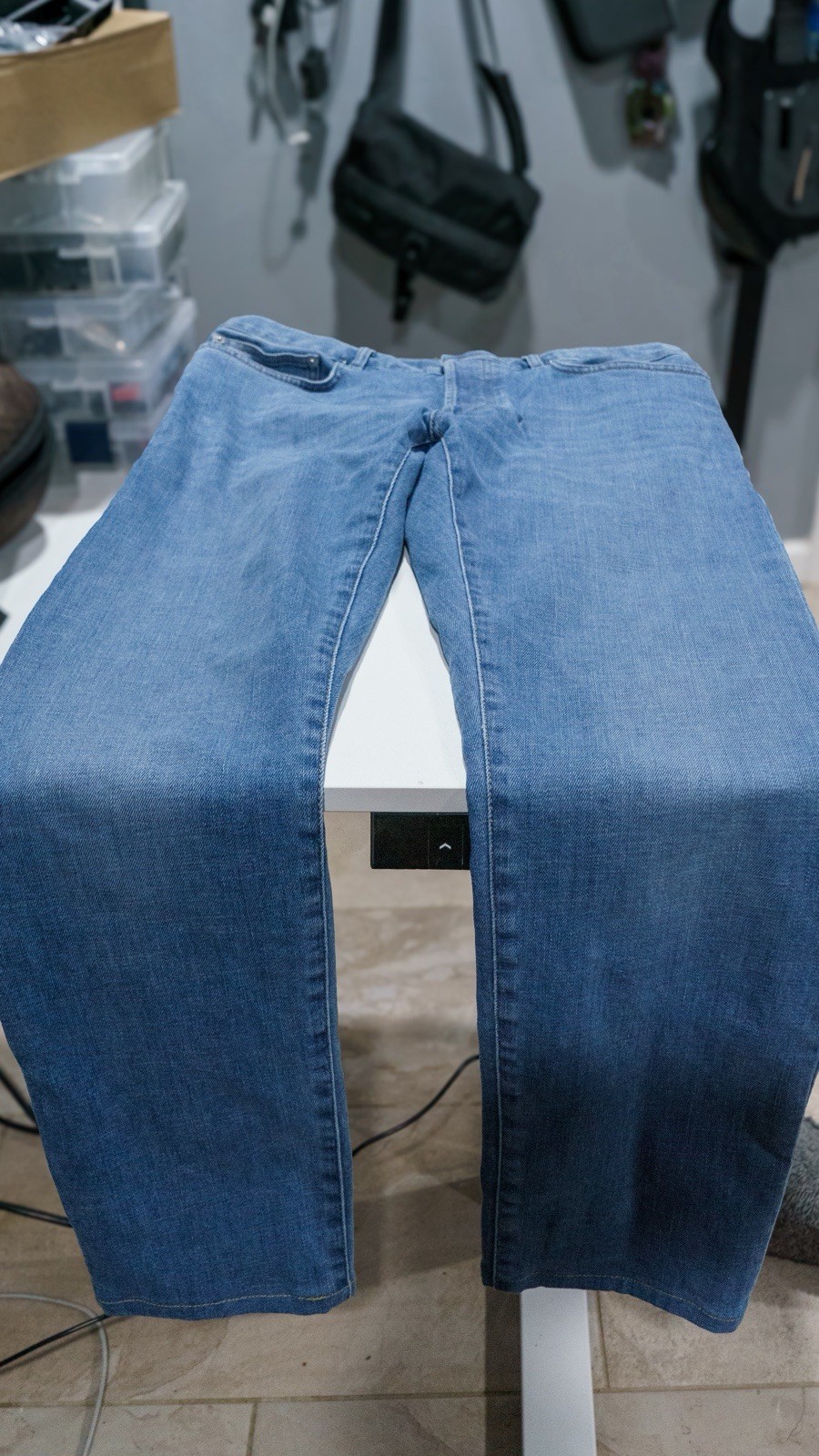 Dior Men Slim Fit Jeans Blue Denim FW2019 193DS00K349X Size 33 Made in Italy