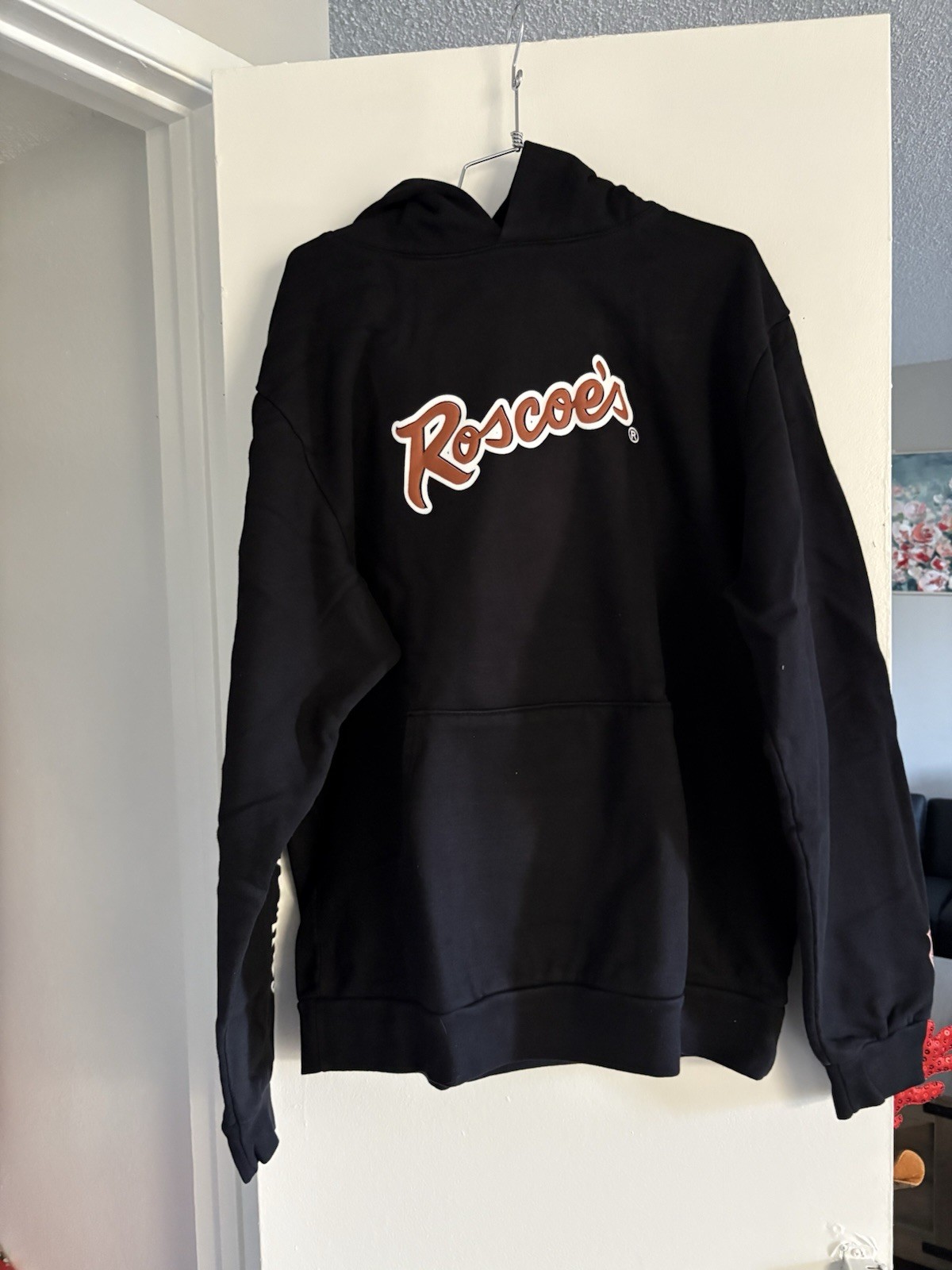 NEW Roscoe’s Chicken & Waffles x K-Swiss Hoodie XL Black Pullover Streetwear