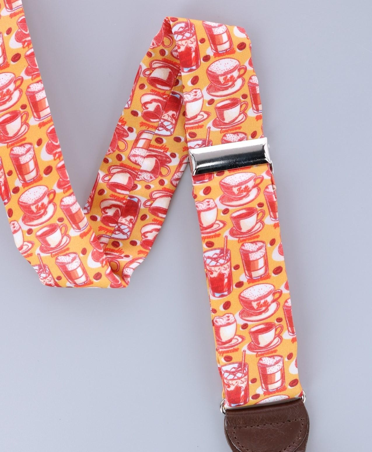 Trafalgar Men’s Highly Caffeinated Silk Button End Suspenders