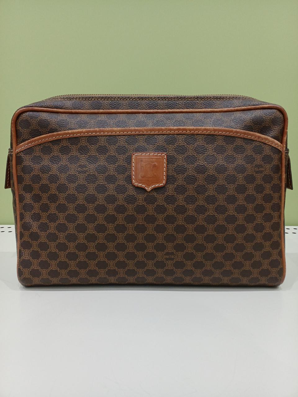 CELINE Macadam pattern second bag 10.6 inch