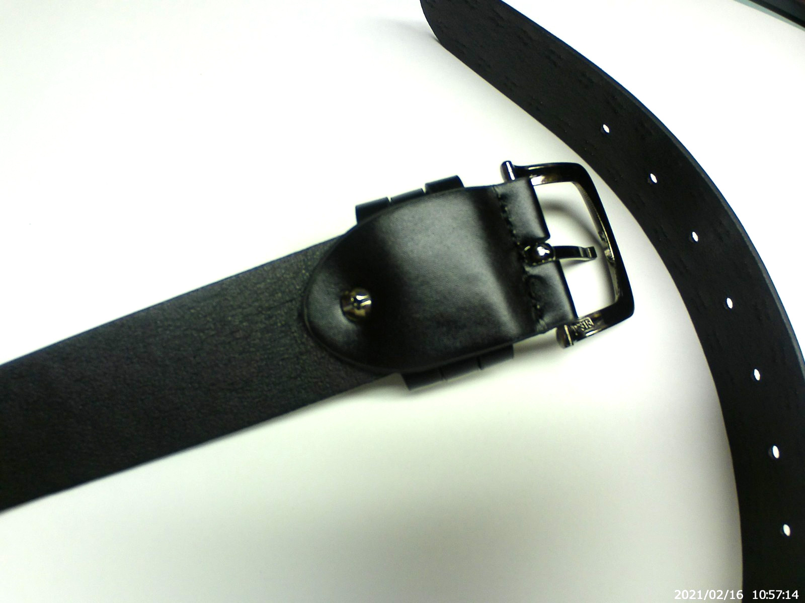 Belt Studded Riveted Black Leather Punk Gothic Grunge Length 42″ Width 1.5″ NEW