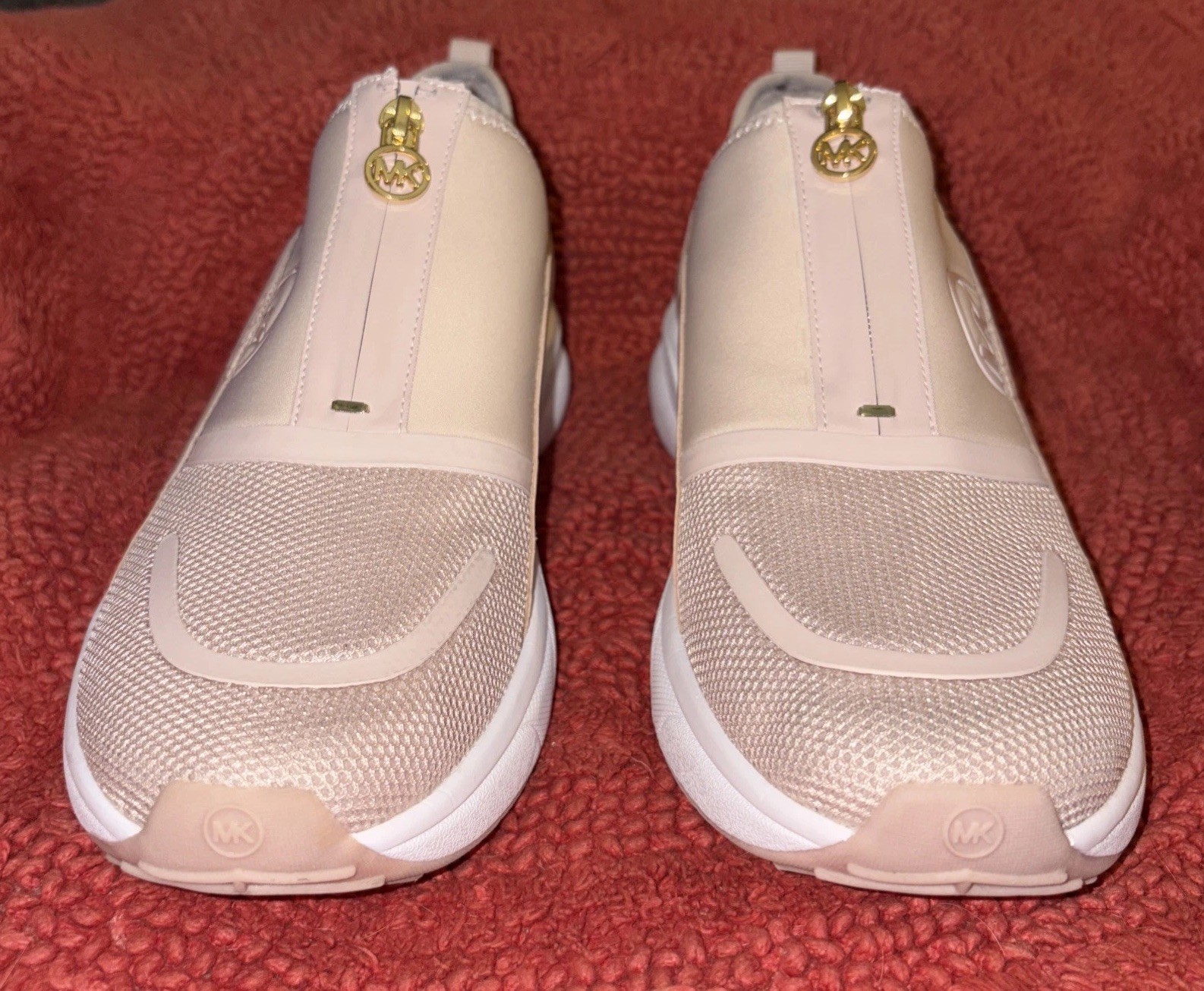 Michael Kors Women’s Sami Scuba and Mesh Zip-Up Trainer Sneakers Shoes Sz 10 M