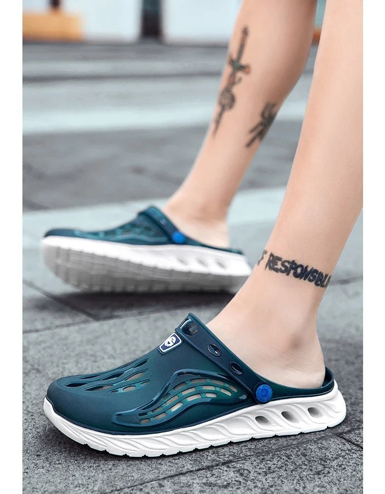 Summer Beach Jelly Shoes Men Women Soft Bottom Sandals Garden Clogs Slides