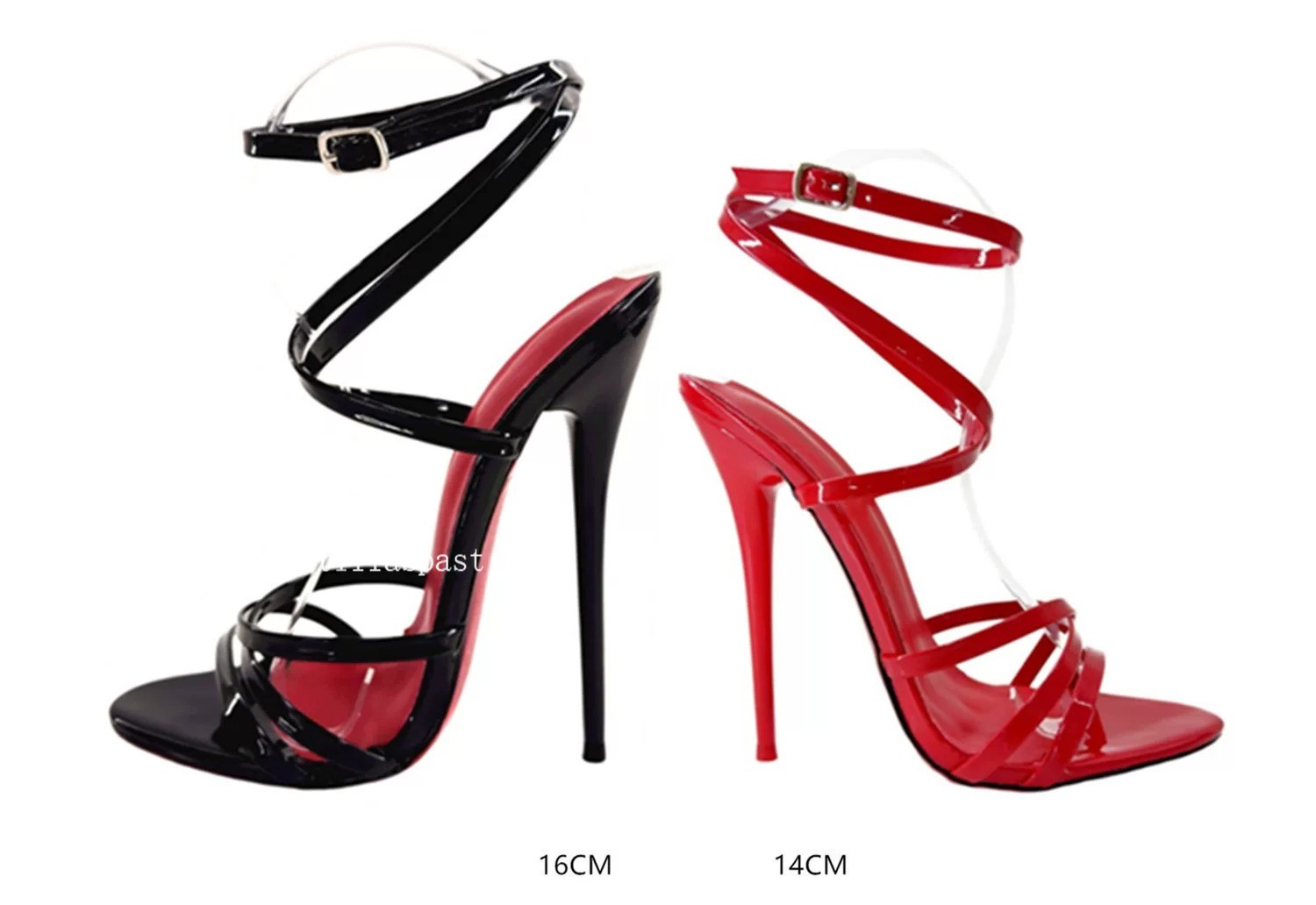 Womens 14-16cm High Heel Cross Thin Heel Strap Summer Roman Sandals Sexy Shoes