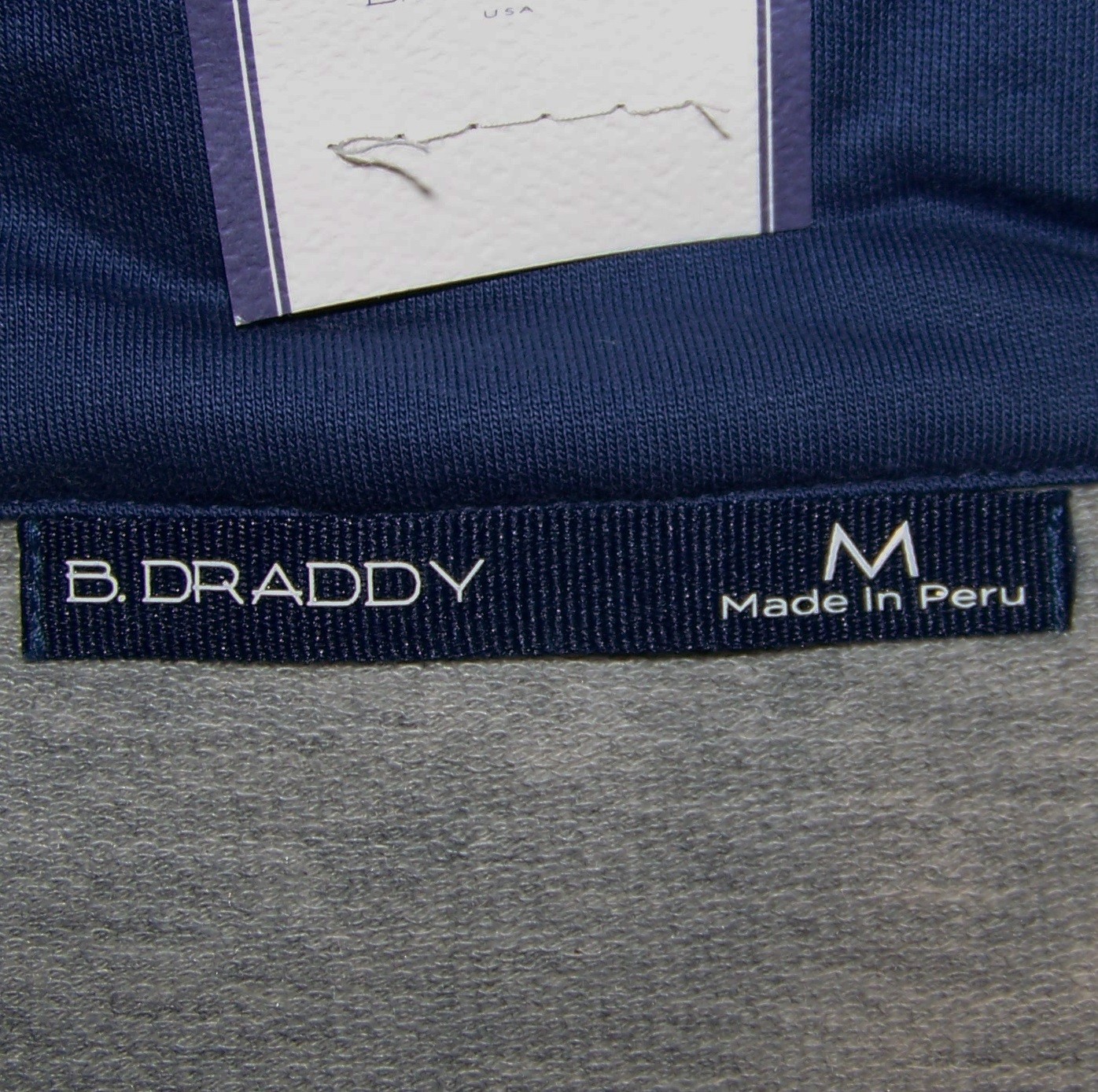 NEW B. DRADDY Pullover Zip Sweater Shirt NGLA NATIONAL GOLF LINKS OF AMERICA M