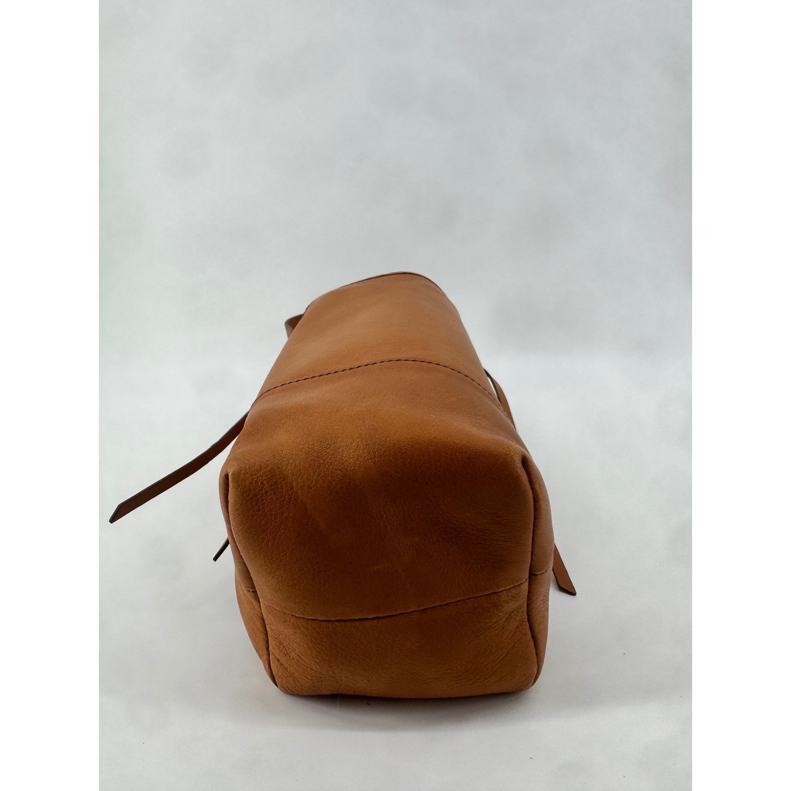 HOBO Tan Leather Small Bucket Bag