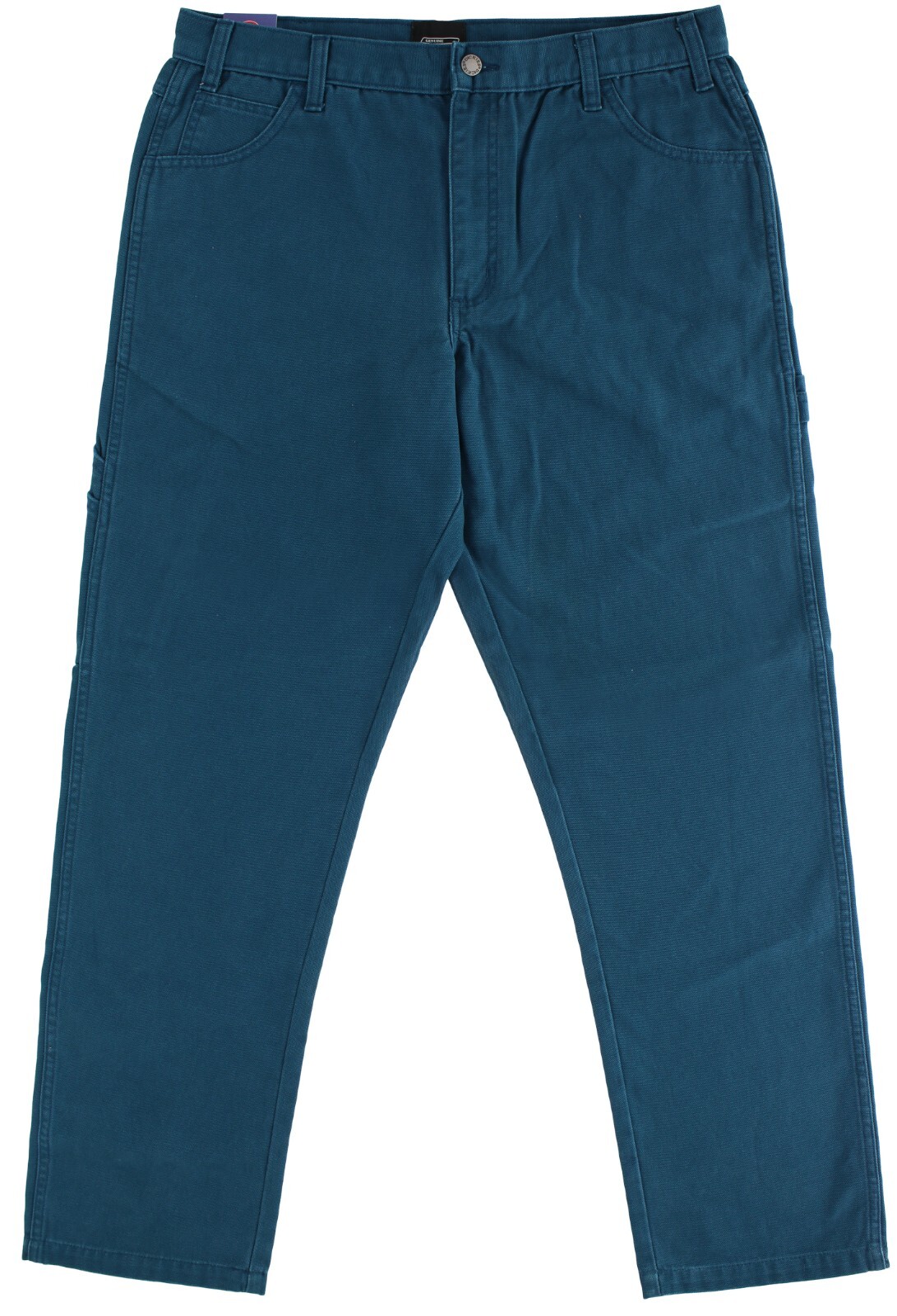 Dickies Men’s Carpenter Pants, Regular Fit, Denim Canvas, 7-Pockets, Hammer Loop