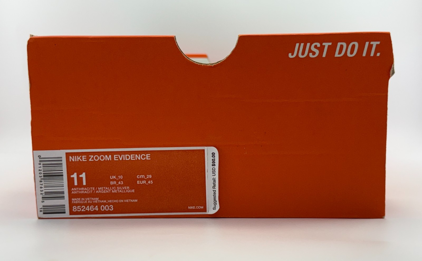 Nike Zoom Evidence II Black/Black-Anthracite 852464-003 Men’s Size 11 NEW