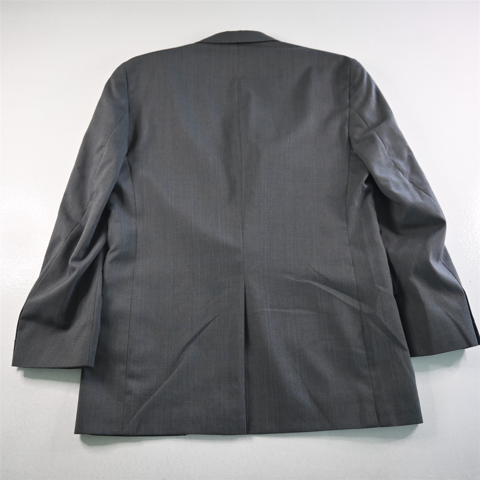 Vtg Deansgate 42L 36×32 Gray Glenn Check USA Made Wool Mens Jacket Pants Suit