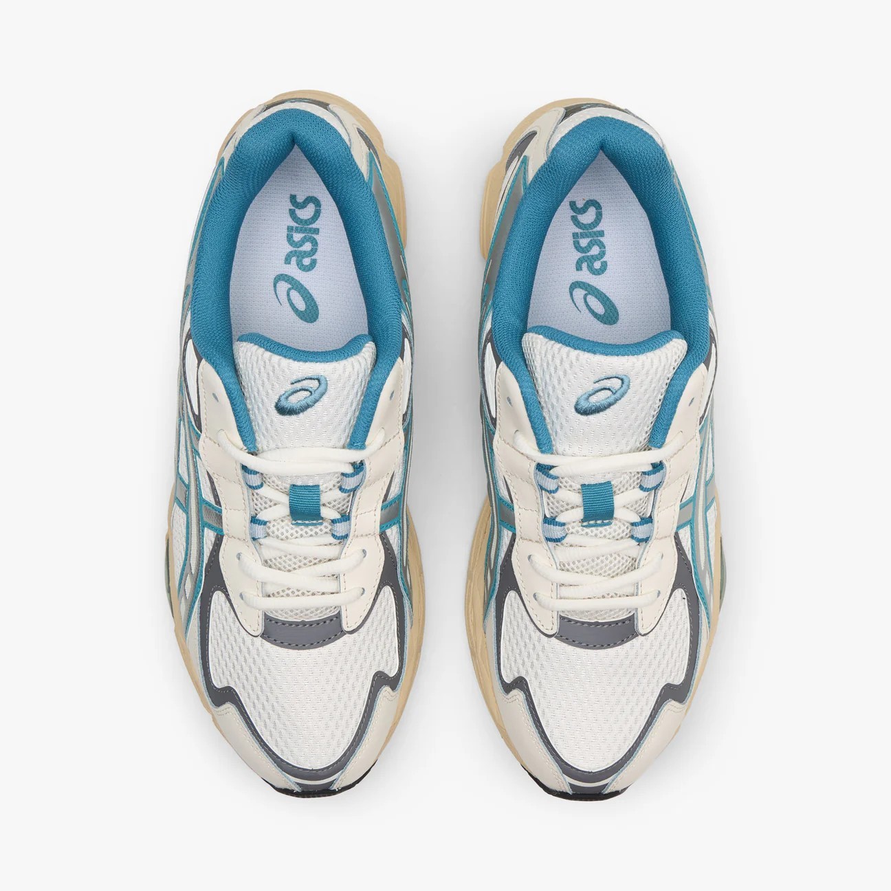 ASICS Gel-NYC 2055 Cream Blue Teal 1203A542-106 Men’s Size 10.5 Shoes NEW