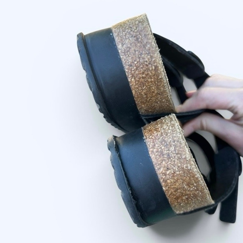 Birkenstock Papillio Florida Flex Platform Sandals – Black Patent EU 40 Narrow