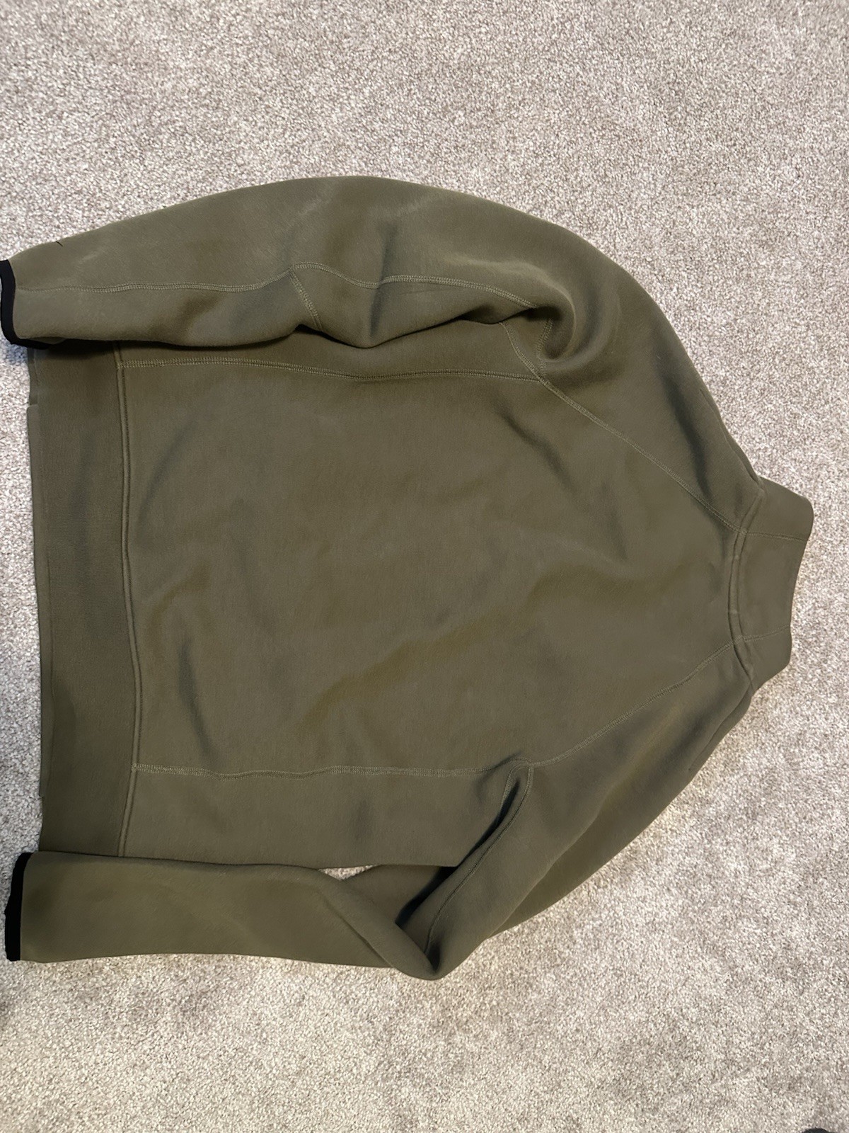 Size M Medium – Nike Sportswear Tech Fleece Half Zip- Olive Green