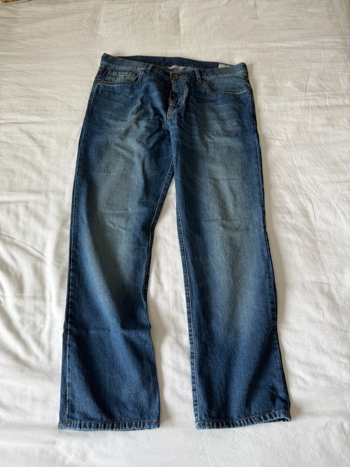 Brunello Cucinelli “Leisure Fit” Denim Jeans Size 36/30 (52 Made In Italy)